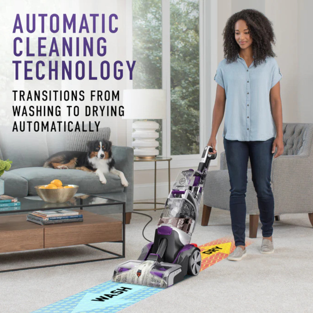 HOOVER FH53040DI SmartWash PET Complete Automatic Carpet Cleaner - Factory Serviced with Home Essentials Warranty | Deep Cleaning for Pet Stains, Odors & High-Traffic Areas | Perfect for Homes with Dogs & Cats