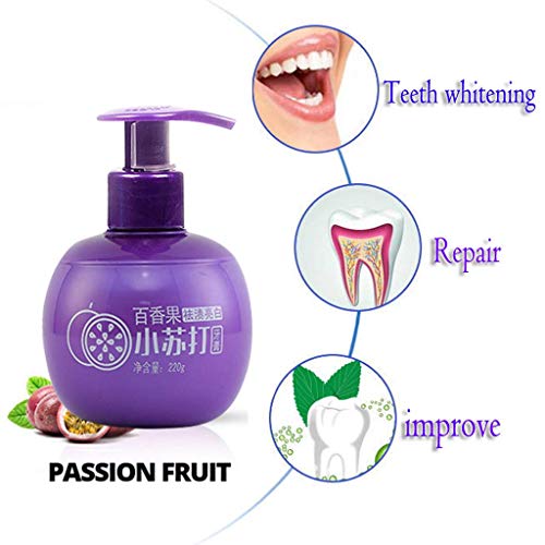 HitHopKing Baking Soda Whitening Toothpaste for Sensitive Teeth - Prevents Gum Bleeding & Deep Cleans Teeth - 7.7oz Press Pump Packaging for Easy Use - Ideal for Daily Oral Care & Teeth Whitening at Home
