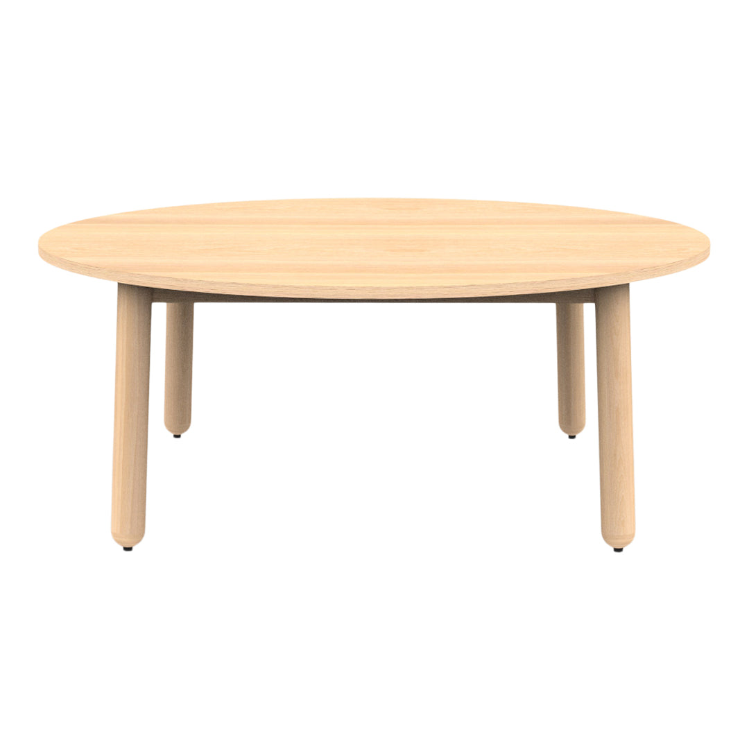 Beech Connect 71-Inch Round Dining Table - Solid Wood Modern Kitchen Table for Family Gatherings & Dinner Parties | Perfect for Dining Rooms, Kitchens & Open Concept Living Spaces