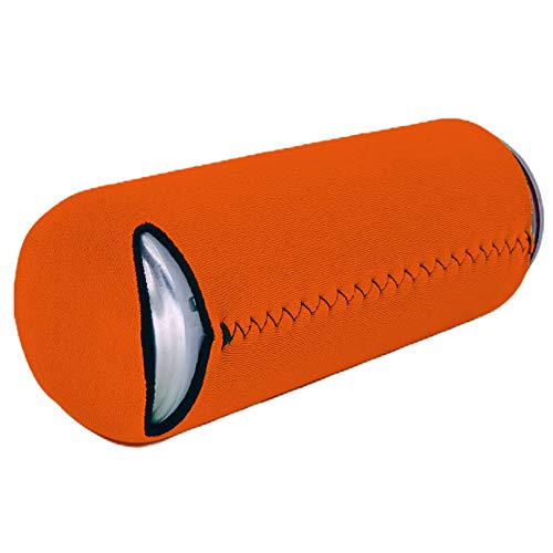 Mountain Bear Magnetic Slim Can Cooler - Insulated Beverage Sleeve for Cans (Orange, 1 Pack) - Perfect for Camping, BBQs, Beach Parties & Outdoor Adventures