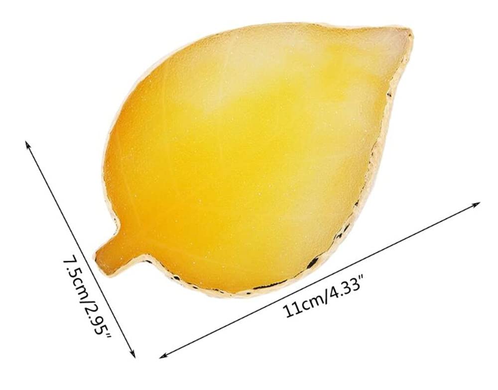 6 Colors Leaf-Shaped Nail Art Palette with Gold Edge - Gel Nail Polish Mixing Plate, Drawing Color Palette for Nail Art Display - Perfect for Salon, Home Manicure & DIY Nail Designs