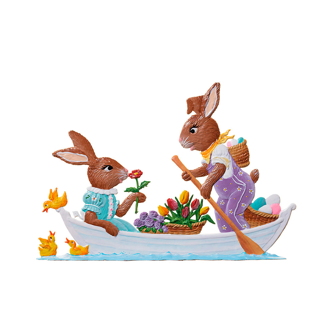 Bunnies on a Boat - Cute Bunny Plush Toy for Kids & Collectors | Perfect for Nursery Decor, Birthday Gifts & Easter Celebrations
