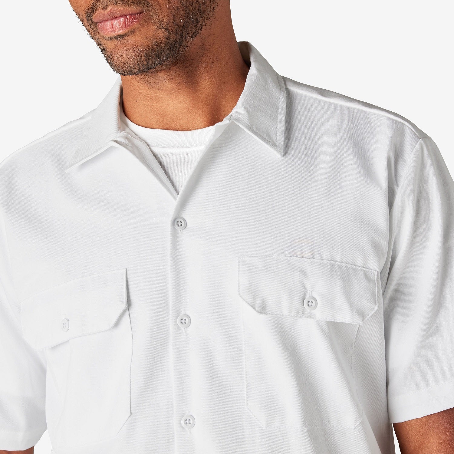 Dickies Men's Short Sleeve Work Shirt - Durable Cotton Button Down Shirt for Construction, Landscaping & Outdoor Work | Comfortable & Breathable Workwear