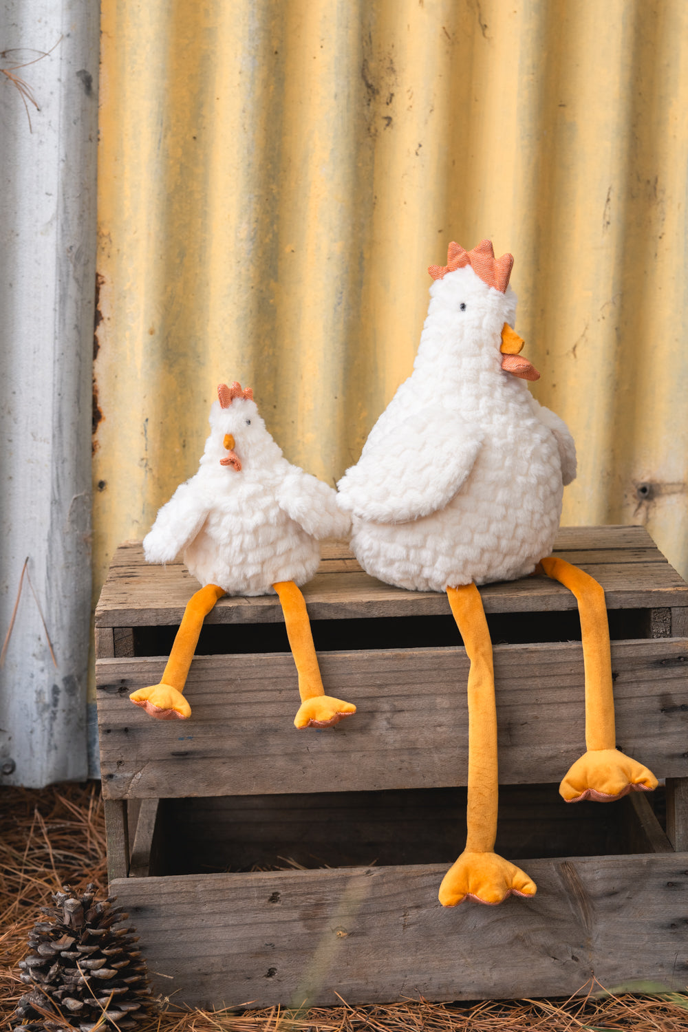 Charlie the Chicken Plush Toy Set - Cute Stuffed Animal for Kids, Soft & Huggable - Perfect for Gifts, Nursery Decor, and Cuddling