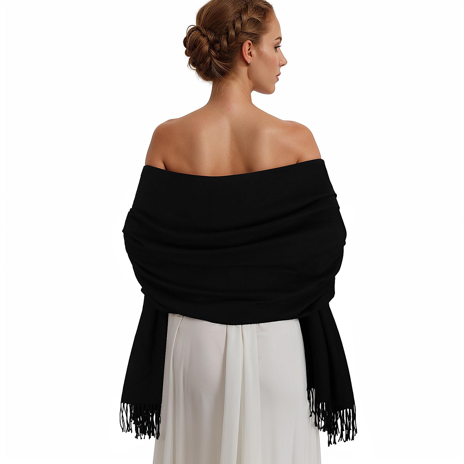 Luxury Pashmina Shawl Wraps for Women - Extra Large Soft Winter Scarf, Elegant Evening Shawl for Dresses & Wedding Accessories - Perfect for Formal Events, Date Nights & Special Occasions