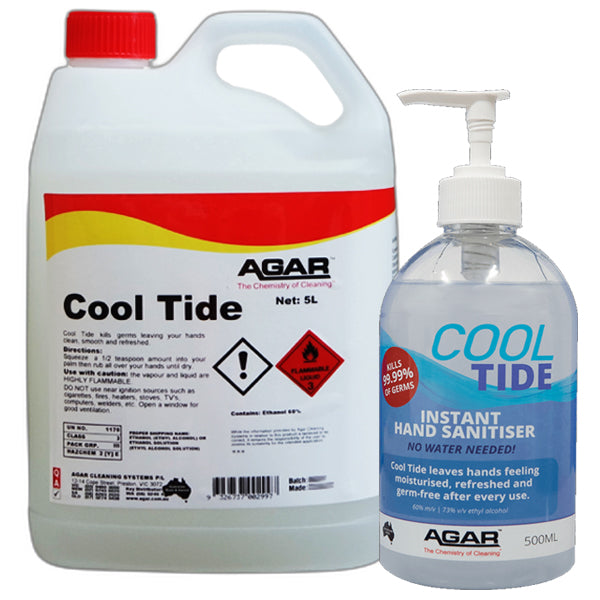 Agar Cool Tide Instant Hand Sanitizer - Alcohol-Based Gel for Quick Disinfection - Perfect for Travel, Office, and Home Use