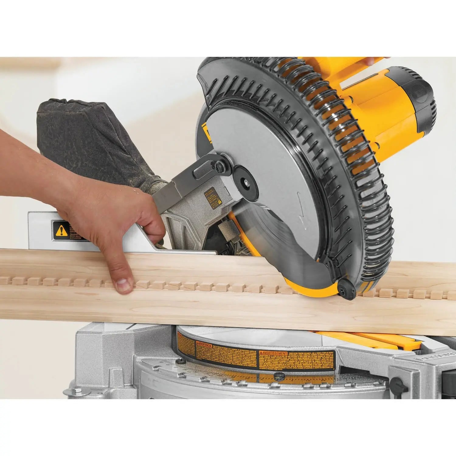 DEWALT DWS713 10-Inch Portable Compound Miter Saw with Laser Guide - Perfect for Woodworking, Trim Installation & DIY Projects