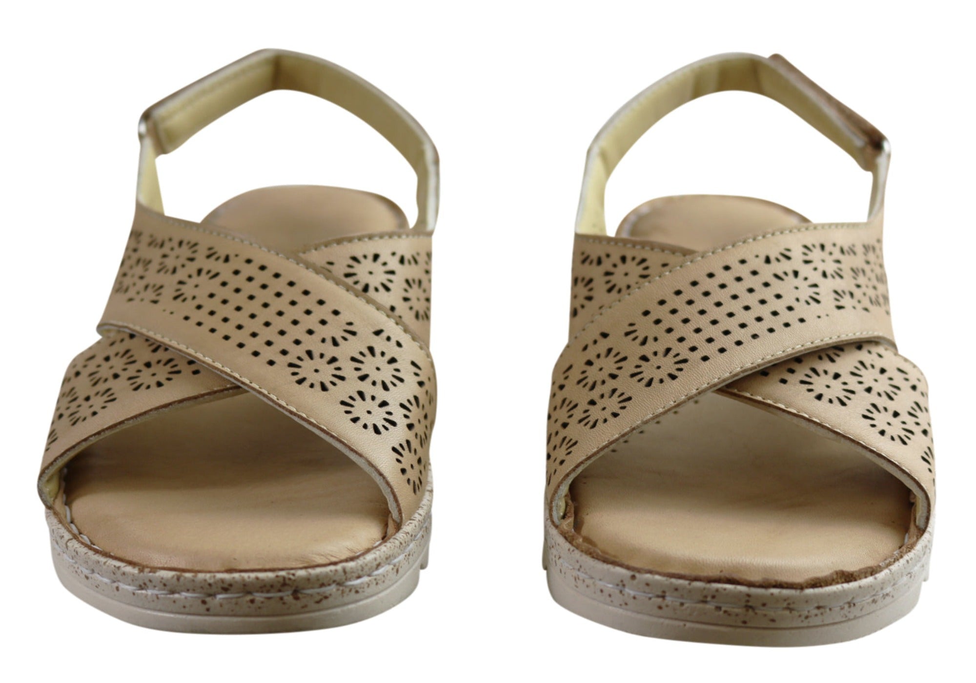 Orizonte Anthea Women's Comfortable European Leather Sandals - Perfect for Summer, Beach, and Casual Outings