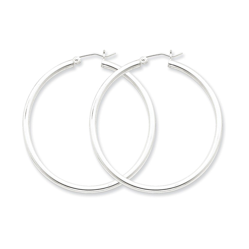 Sterling Silver Hollow Tube Hoop Hinged Earrings for Women - Lightweight Dangle Drop Ear Jewelry for Everyday Wear & Special Occasions