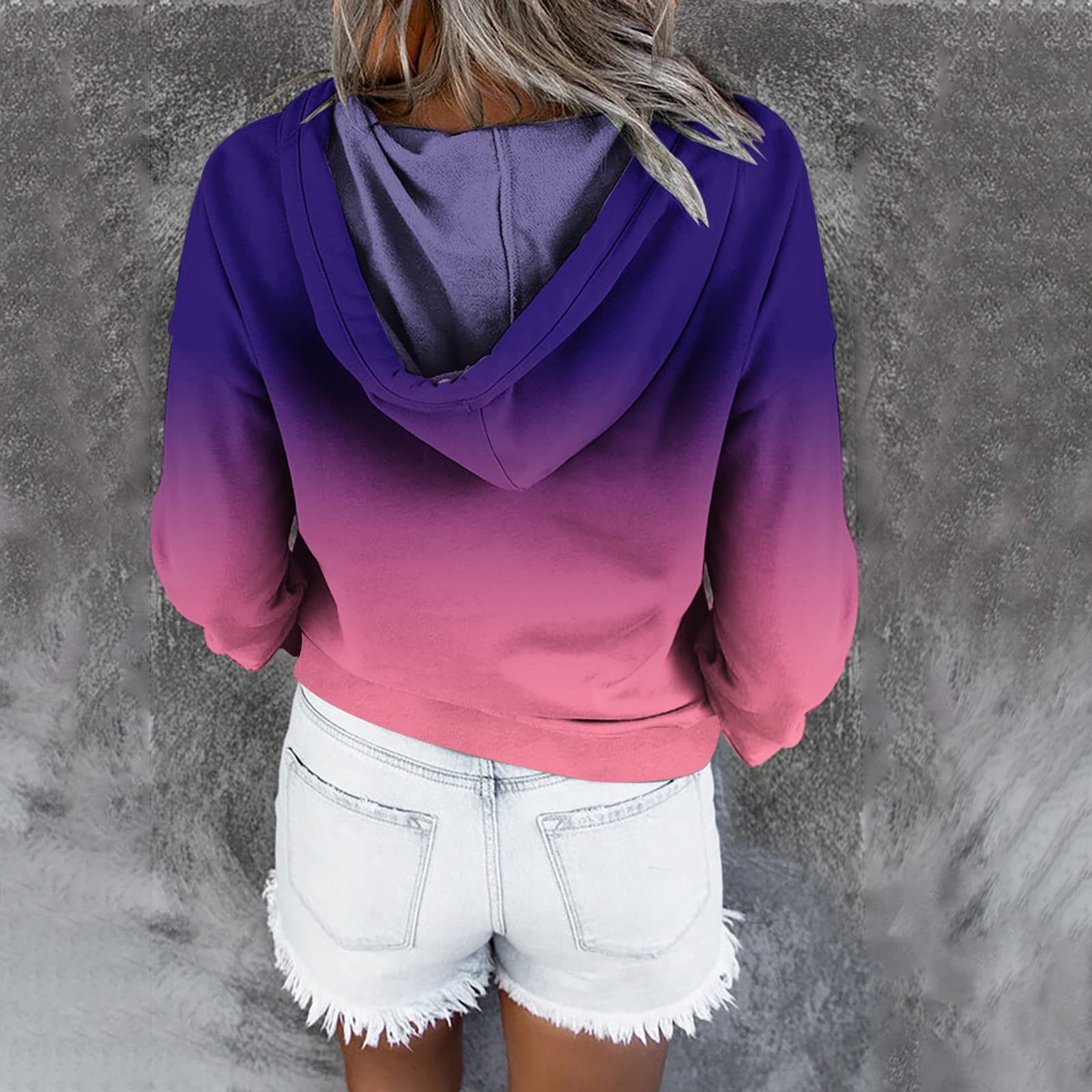 Women's Casual Hoodie - Fall Fashion Pullover Sweatshirt with Drawstring Hood & Pocket | Cozy Loose Fit for Everyday Wear, Outdoors & Lounge