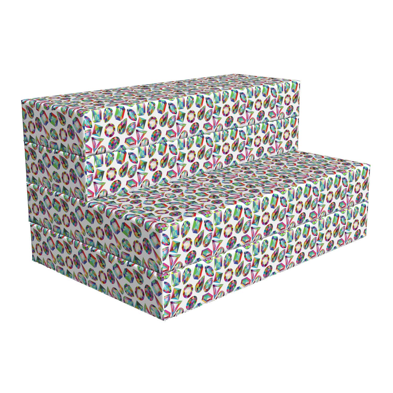 Ambesonne Geometric Crystals Foldable Mattress - 74.8