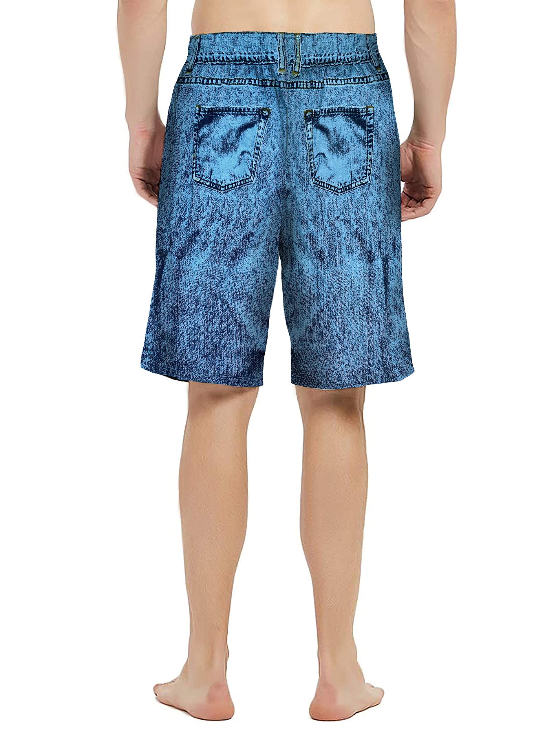 Men's Comfortable Faux Denim Pajama Pants - Soft Lounge Pants for Sleep & Relaxation at Home