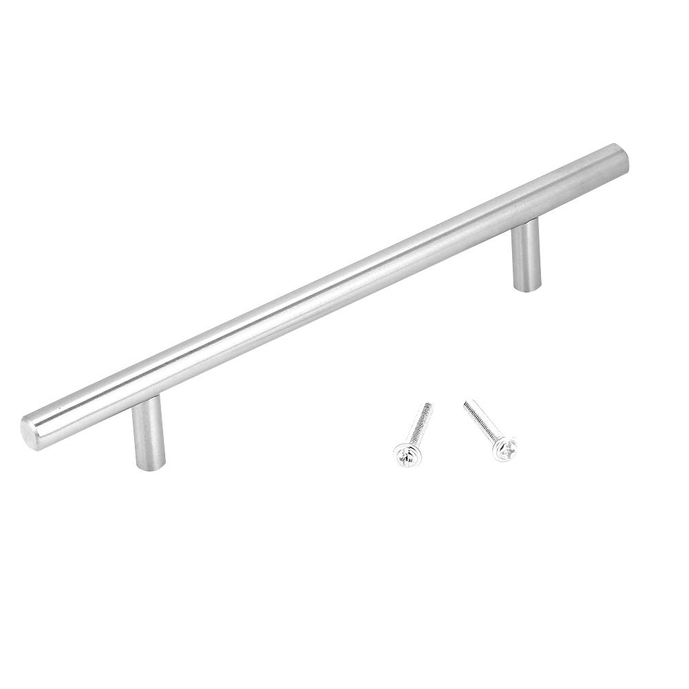 Stainless Steel T-Bar Cabinet Handles 10 Inch (250mm) - Wobythan Kitchen Cabinet Pulls & Drawer Knobs for Furniture, Cabinets, and Home Renovation - Perfect for Modern & Vintage Kitchen, Bathroom, and Office Storage