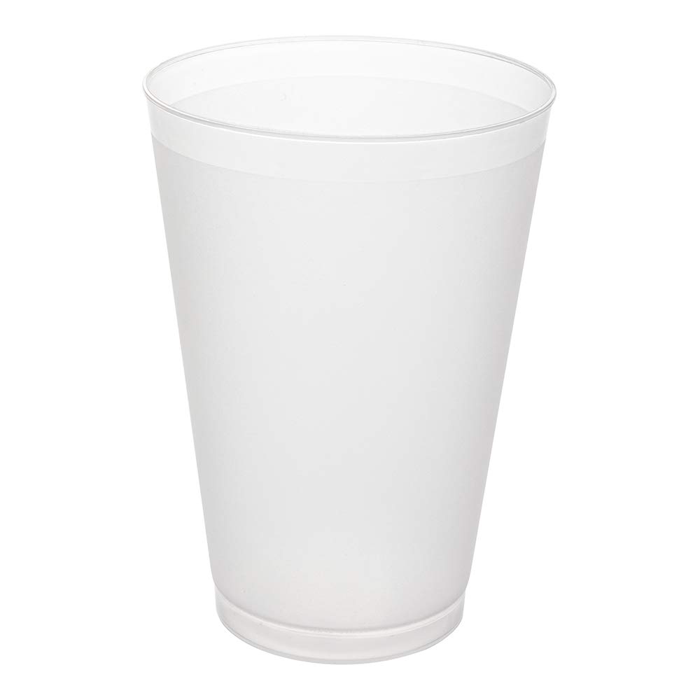 Restaurantware Flexi Grip 20oz Disposable Plastic Cups - 500 Pack Crack-Resistant Frosted Drinking Cups for Juice, Soda, Water | Ideal for Restaurants, Offices, Parties & Events | Durable & Flexible Party Supplies