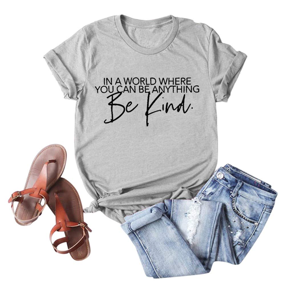 Women's Casual Short Sleeve T-Shirts - Loose Fit Printed Blouse Tops with O-Neck for Everyday Wear | Perfect for Summer Outfits, Beach Vacations and Weekend Relaxation