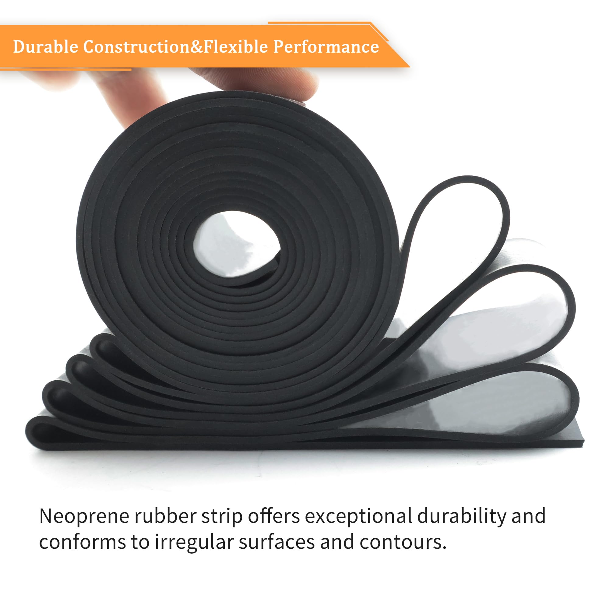 DOBTIM Neoprene Rubber Strips 1/8