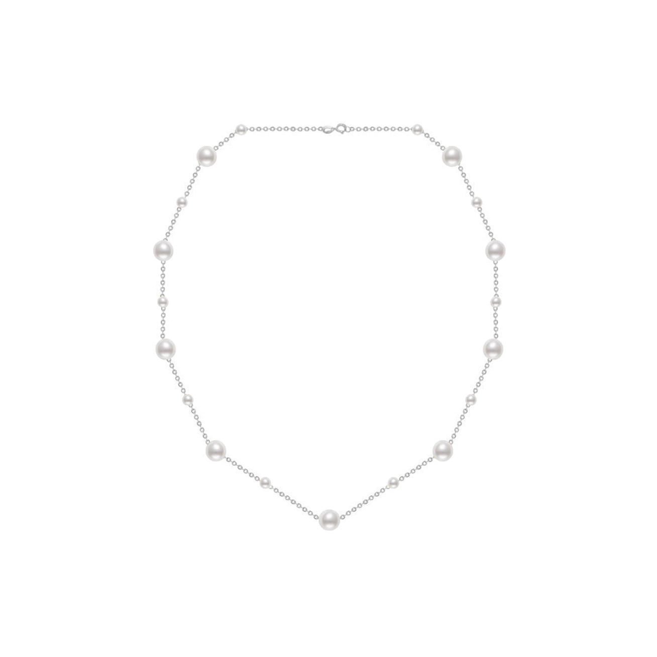 18K Solid Gold Freshwater Pearl Necklace for Women - Elegant Bridal Jewelry Gift, Wedding, Anniversary & Special Occasions