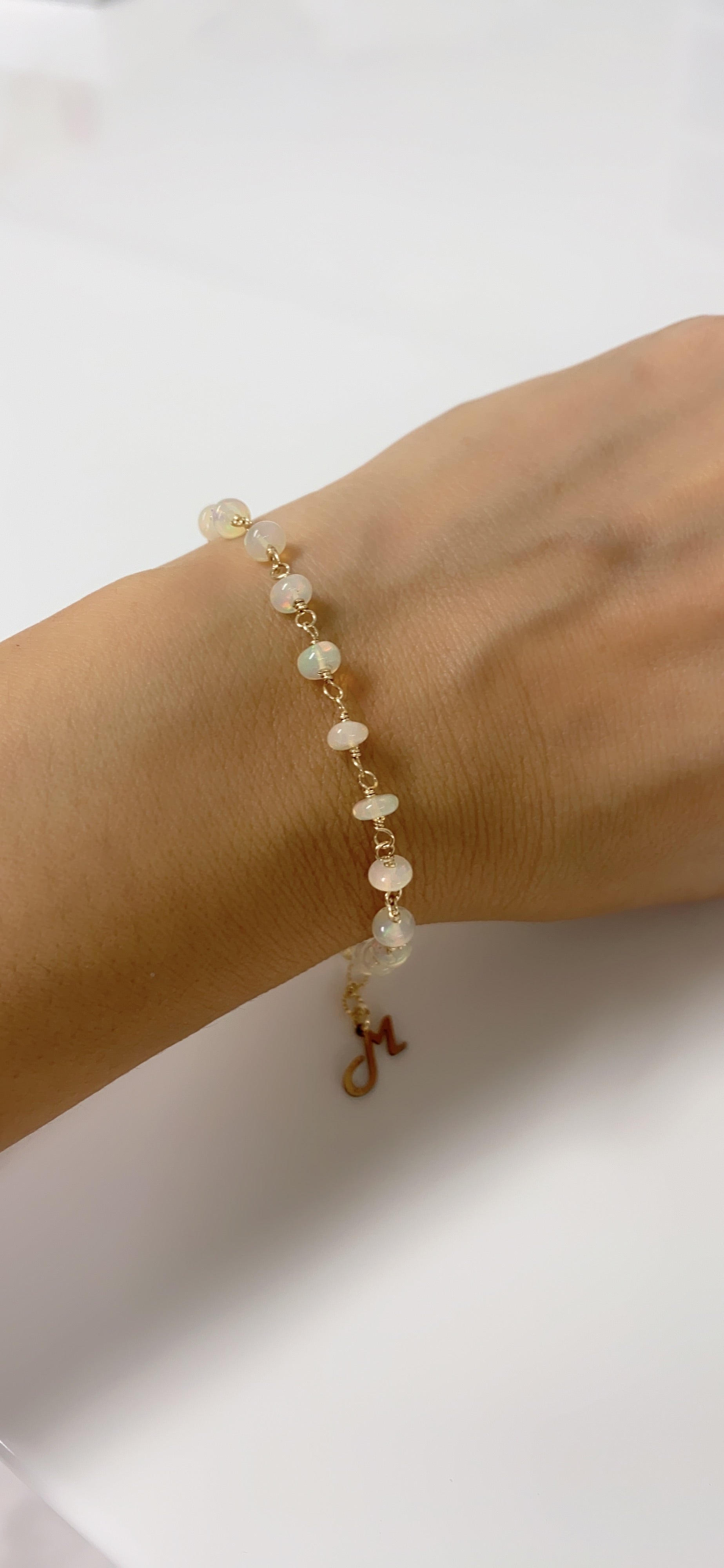 GILLIA Ethiopian Opal Bracelet (B441) - Elegant Handmade Jewelry for Women, Perfect for Weddings, Parties & Gifts
