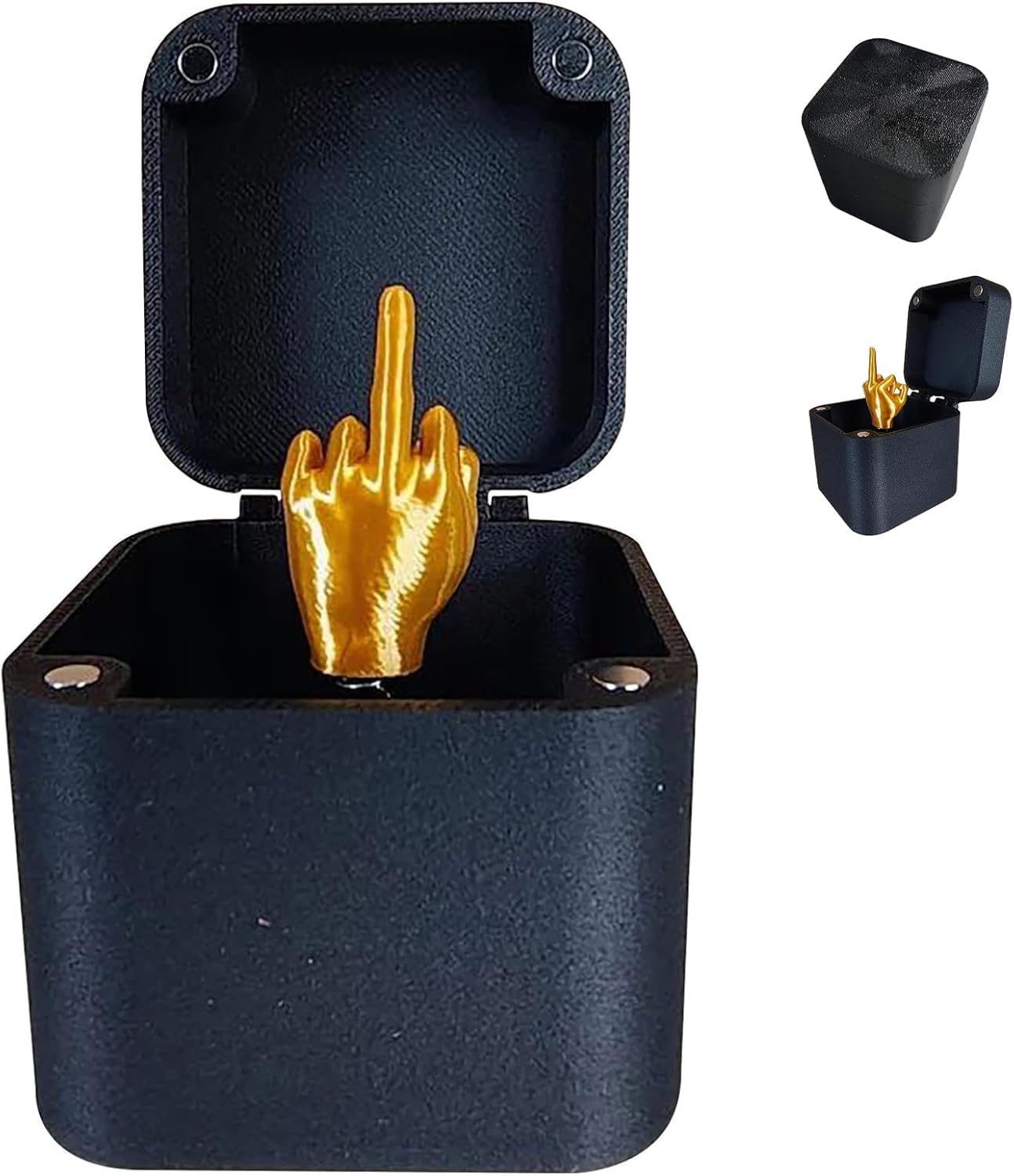 Middle Finger in a Box 2024 - Funny Novelty Gift Box with Surprise Middle Finger | Perfect Prank Gift for Adults, Office Humor & Birthday Gags | Great for Friends, Coworkers & White Elephant Parties