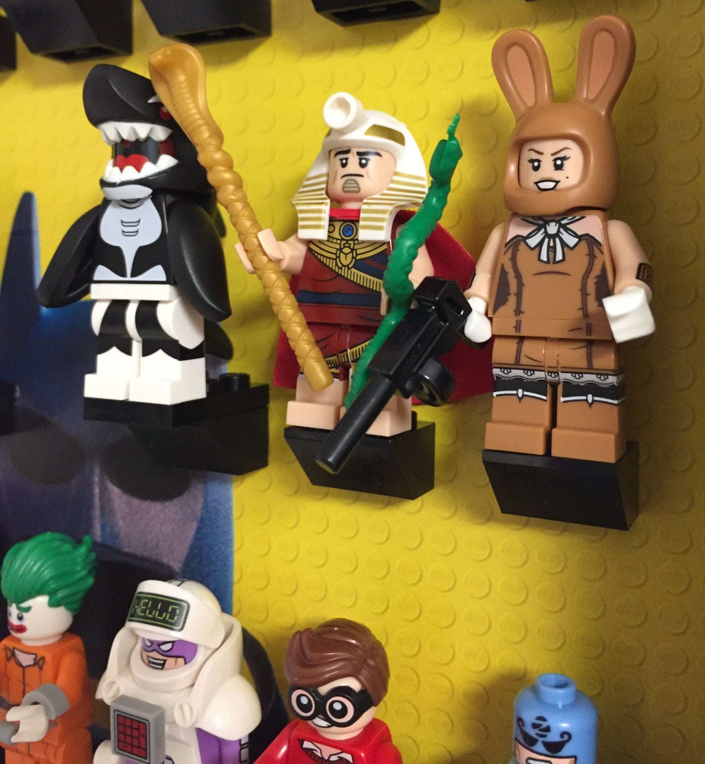 The Lego® Batman Movie Minifigures Display Frame - Collectible Minifigure Showcase for LEGO Fans | Perfect for Home Decor, Office Display & Gift Giving