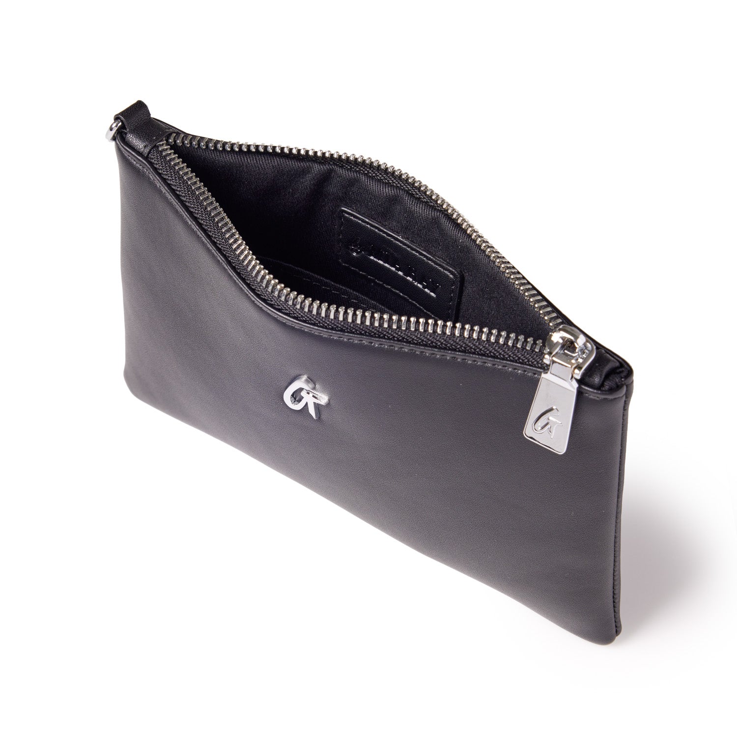 Mini Standard Silver Wristlet - Black | Elegant Small Clutch Purse for Women | Perfect for Parties, Weddings & Evening Events