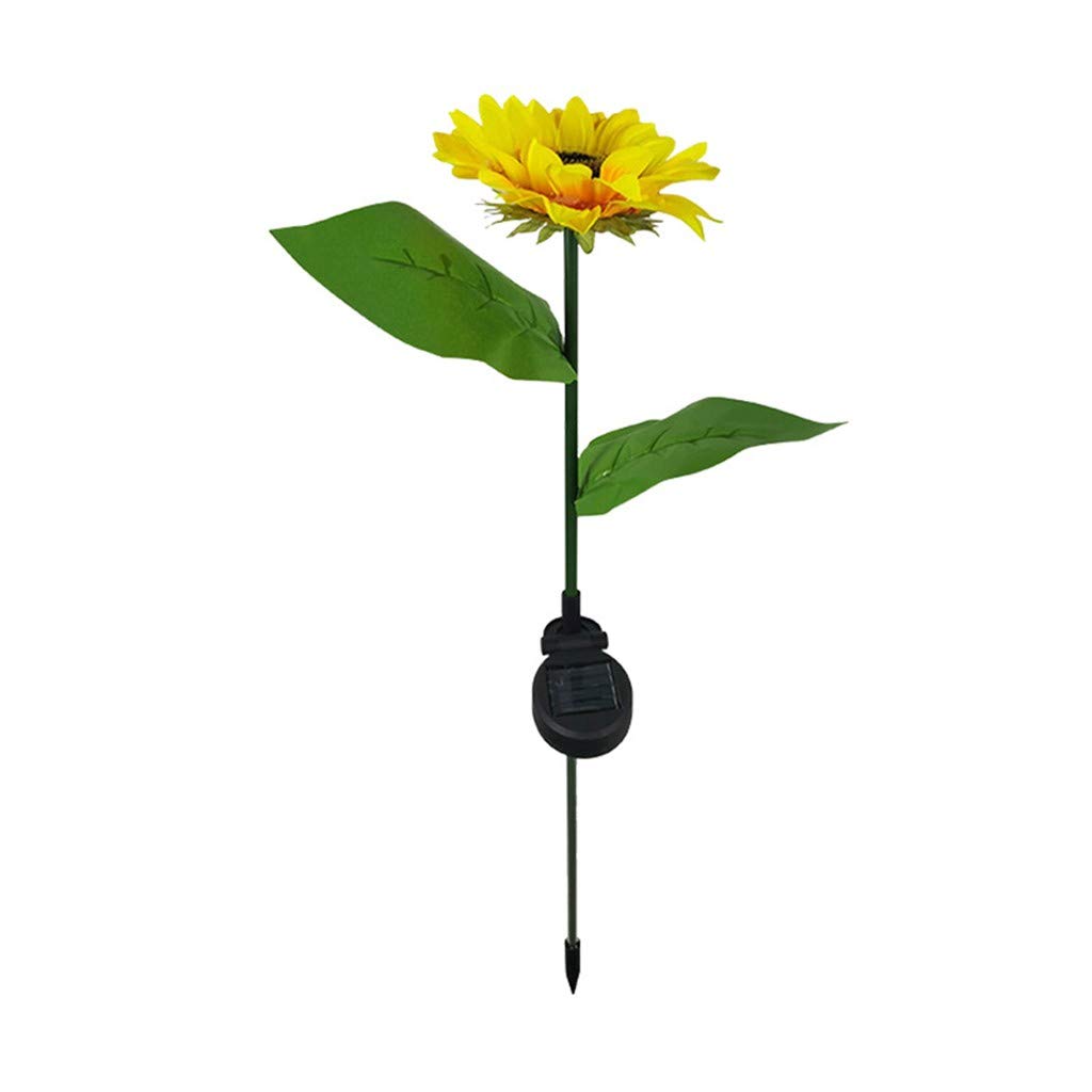 Boddenly Solar Outdoor Garden Lights - LED Landscape Lamp, Sunflower Lawn & Yard Solar Light (Yellow, One Size) for Pathways, Patios & Backyards
