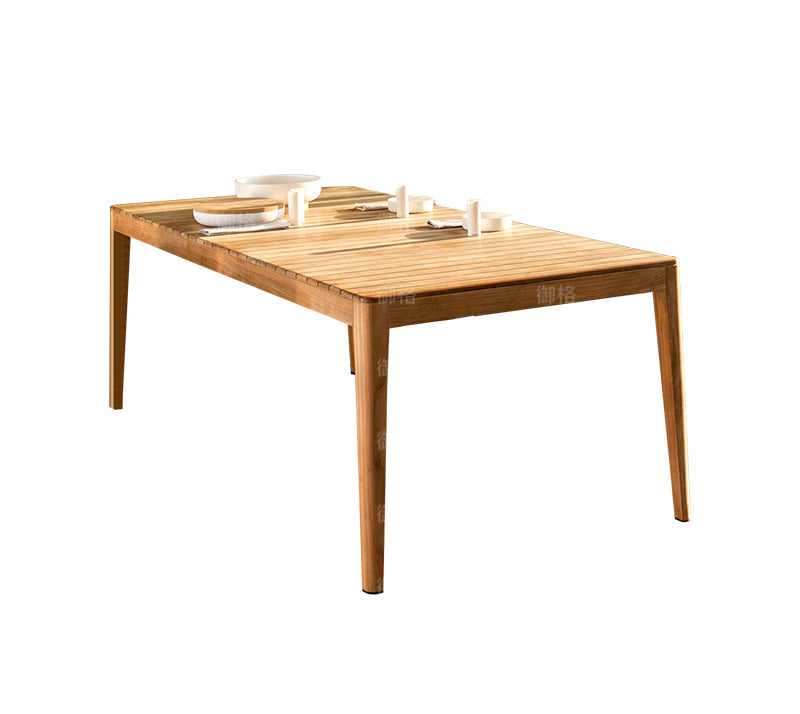 Rattan Chair and Table Set - Natural Wood Patio Furniture for Outdoor Dining, Garden, and Backyard Relaxation