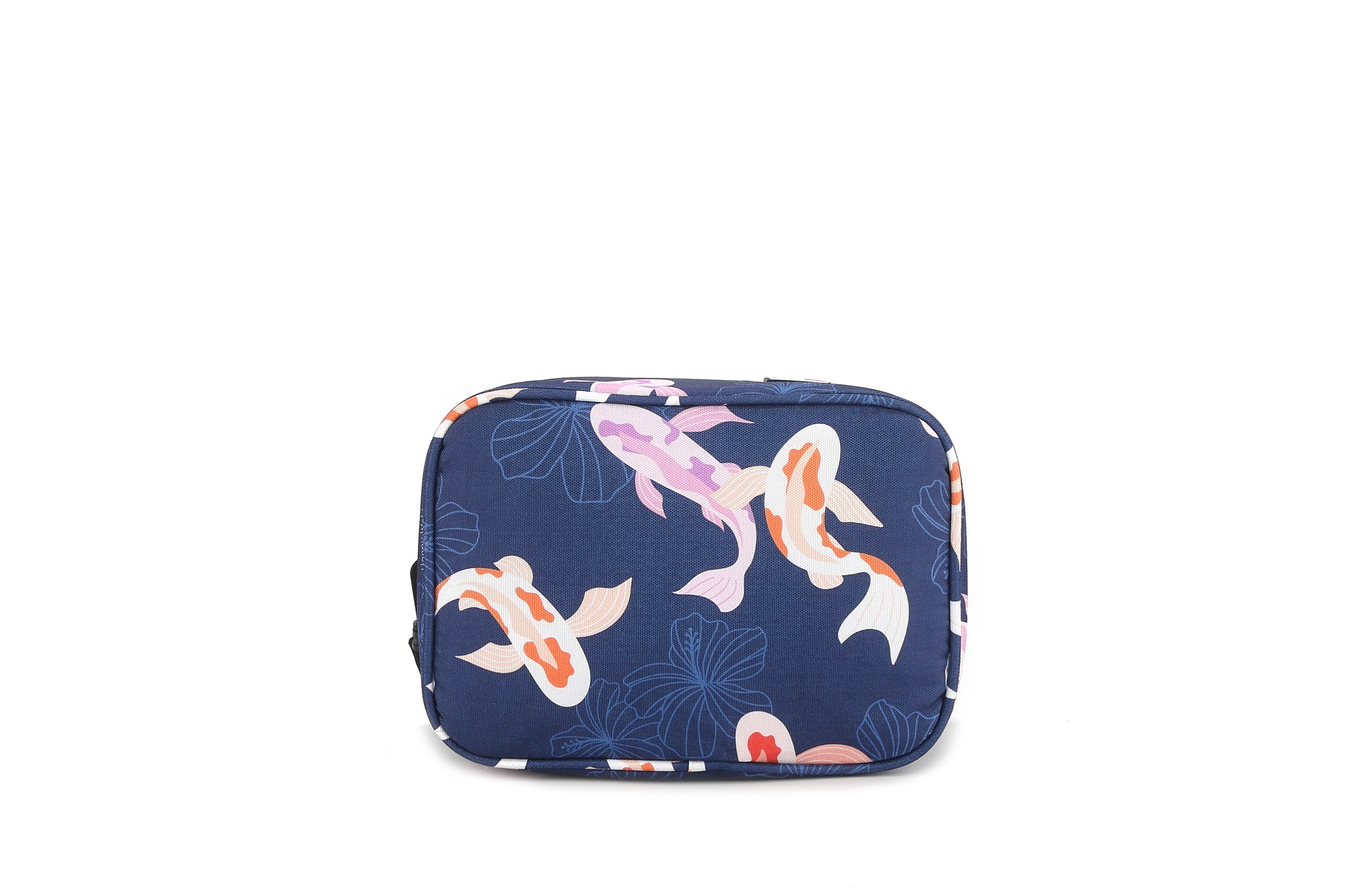Premium Insulated Cooler Tote Bag - Medium Size, Stylish Koi Navy Design - Perfect for Beach Picnics, Camping Trips & Outdoor Adventures