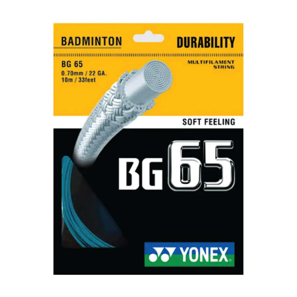 Yonex BG 65 Badminton String - 10m Reel (9 Color Options) | High Performance, Durable & Versatile for Professional & Recreational Players - Perfect for Tournaments, Training & Casual Play