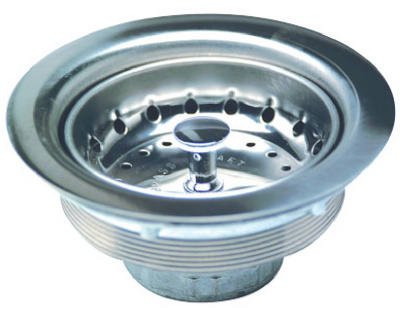 3.5 Inch Stainless Steel Sink Strainer - Heavy Duty Master Plumber Drain Filter for Kitchen & Bathroom Sinks - Rustproof & Durable for Daily Dishwashing & Food Prep