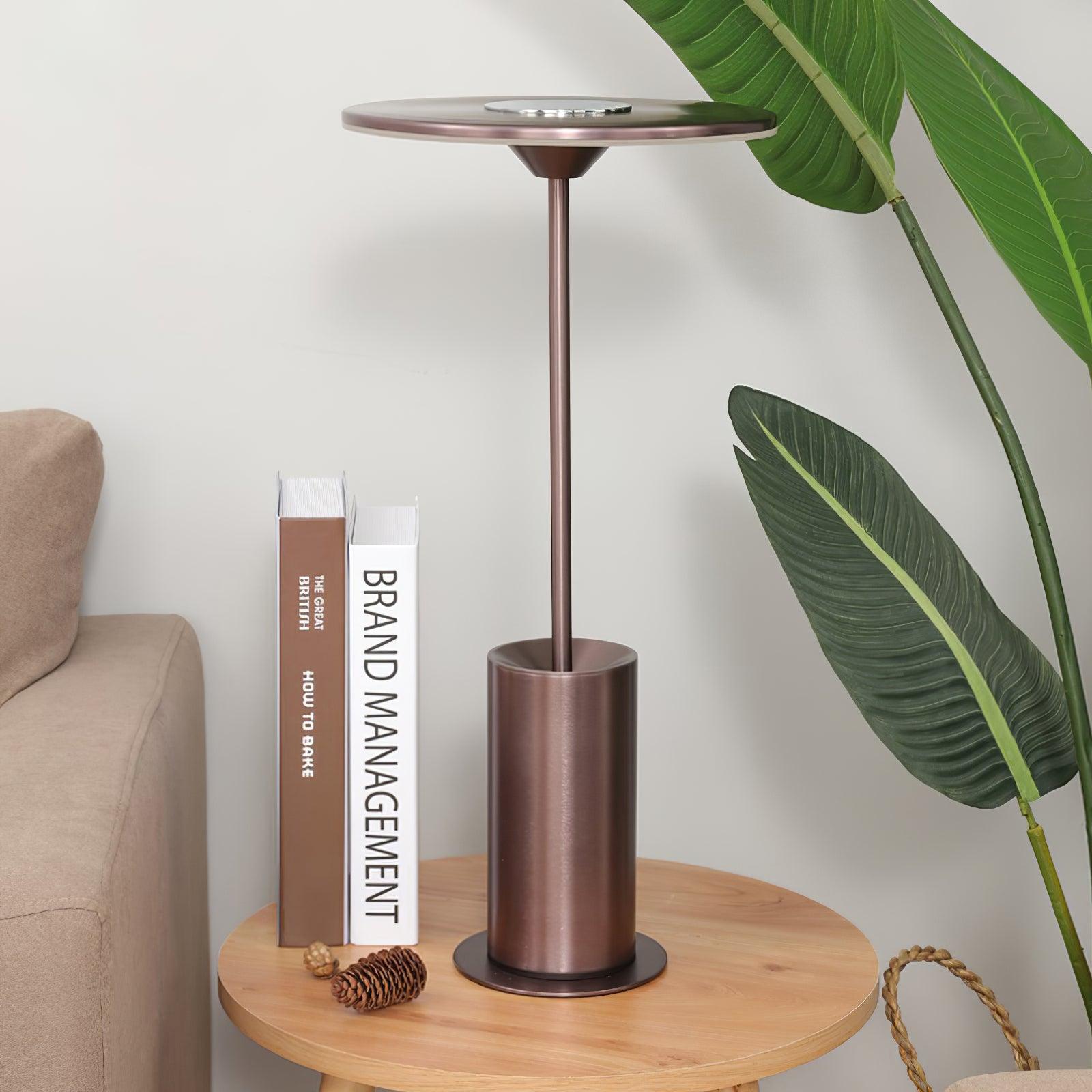 Sisifo Modern LED Table Lamp - Adjustable Brightness & USB Charging for Bedroom, Living Room, Office & Study Desk - Energy Efficient Night Light with Touch Control & Dimmable Warm White Light