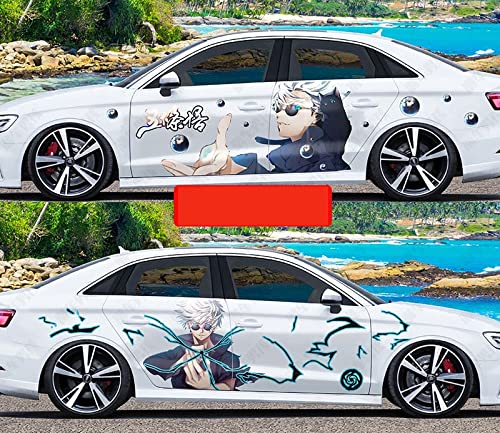 Jujutsu Kaisen Gojo Satoru Anime Car Decal Sticker - Left & Right Side Vinyl Decals for Cars - Perfect Christmas Gift for Anime Fans - Great for Car Customization & Anime Enthusiast Showcase