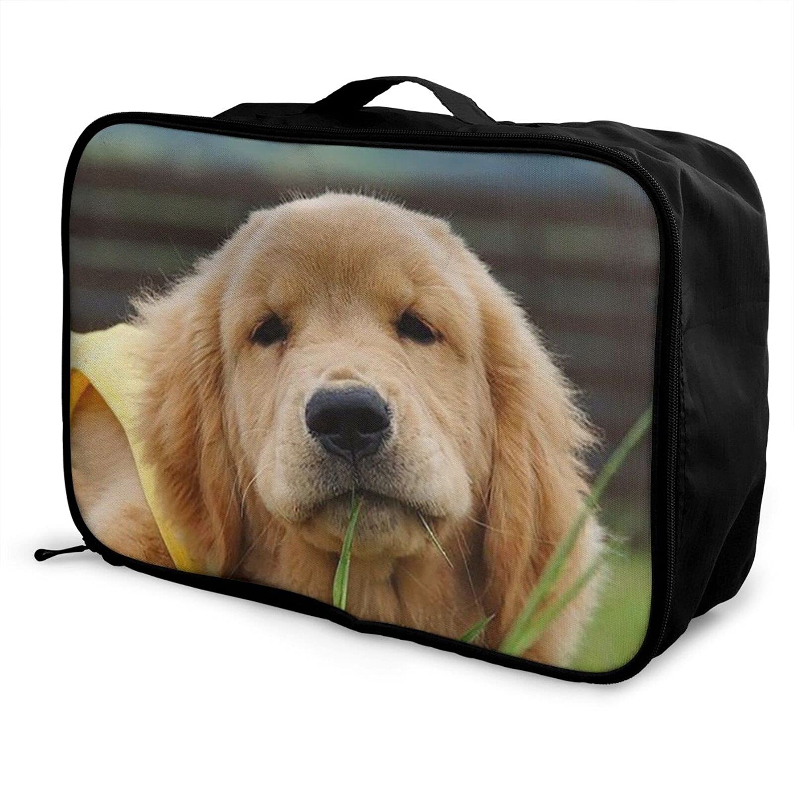 Golden Retriever Weekender Tote Bag with Trolley Sleeve - Perfect for Travel & Storage