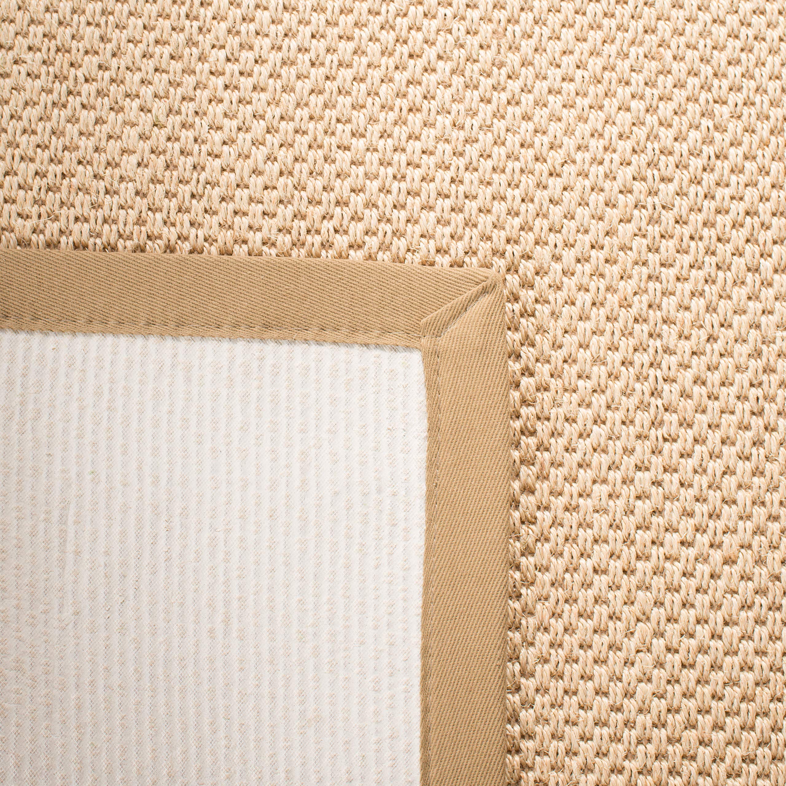 SAFAVIEH Natural Fiber Collection 5' x 8' Area Rug - Maize & Linen Sisal Border Design, Easy Care & Durable for High Traffic - Perfect for Living Room, Bedroom, Office & Entryway (NF141B)