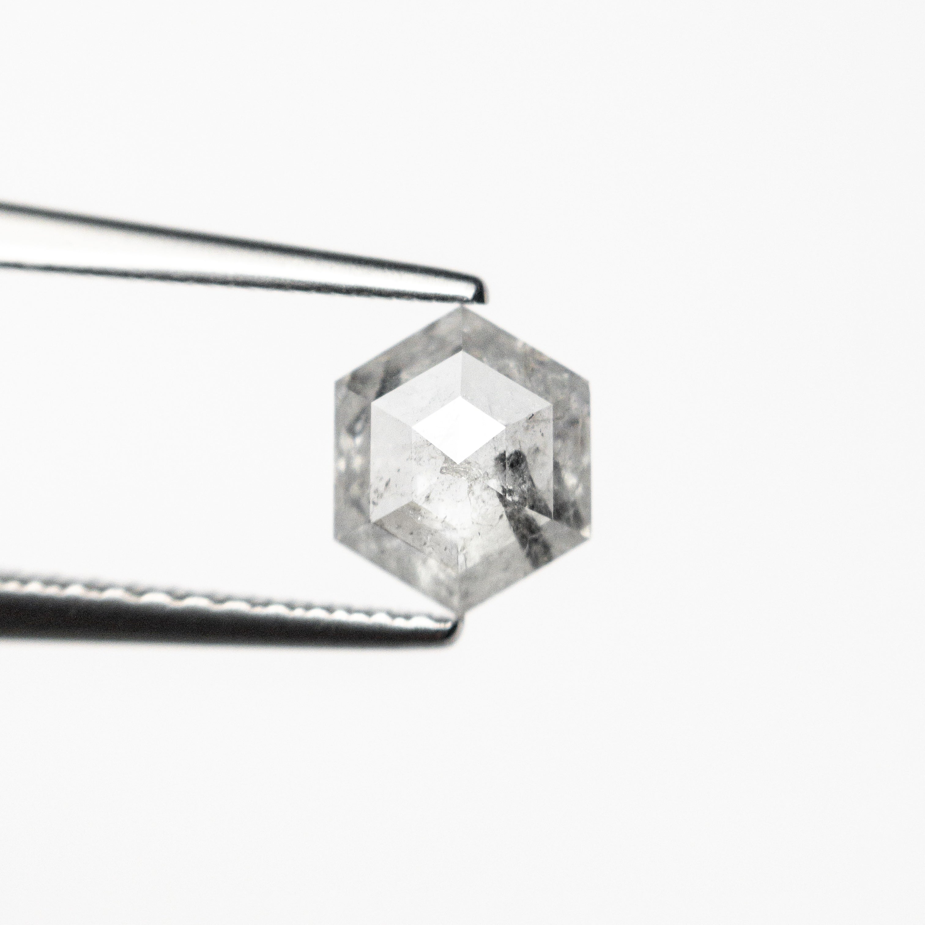 0.65ct Hexagon Rose Cut Loose Gemstone - 6.55x5.41x2.28mm Natural Diamond Alternative for Jewelry Making & Engagement Rings (Item #25457-22) - Perfect for Custom Rings, Necklaces & DIY Jewelry Projects