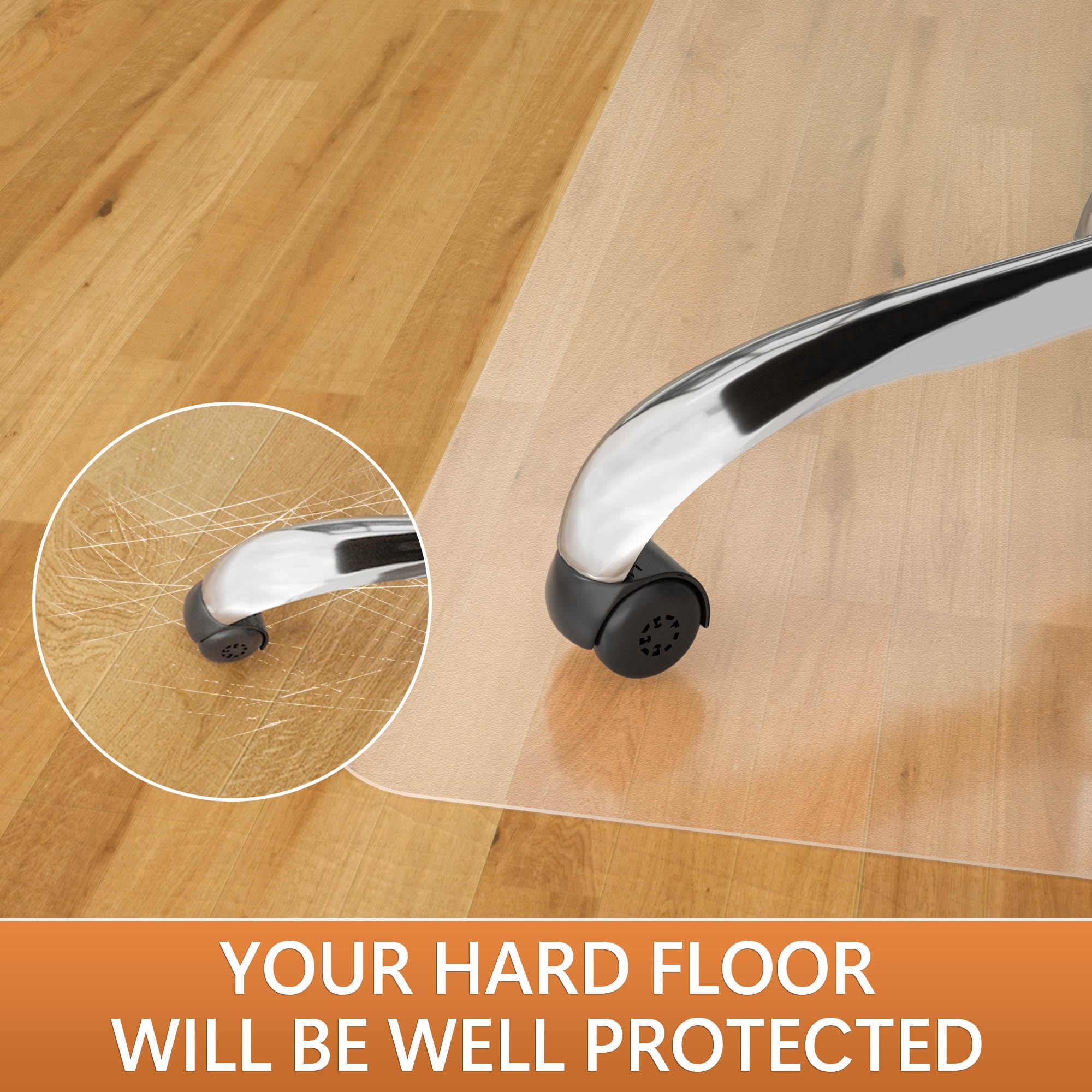 Premium Office Chair Mat for Hardwood Floors - 44