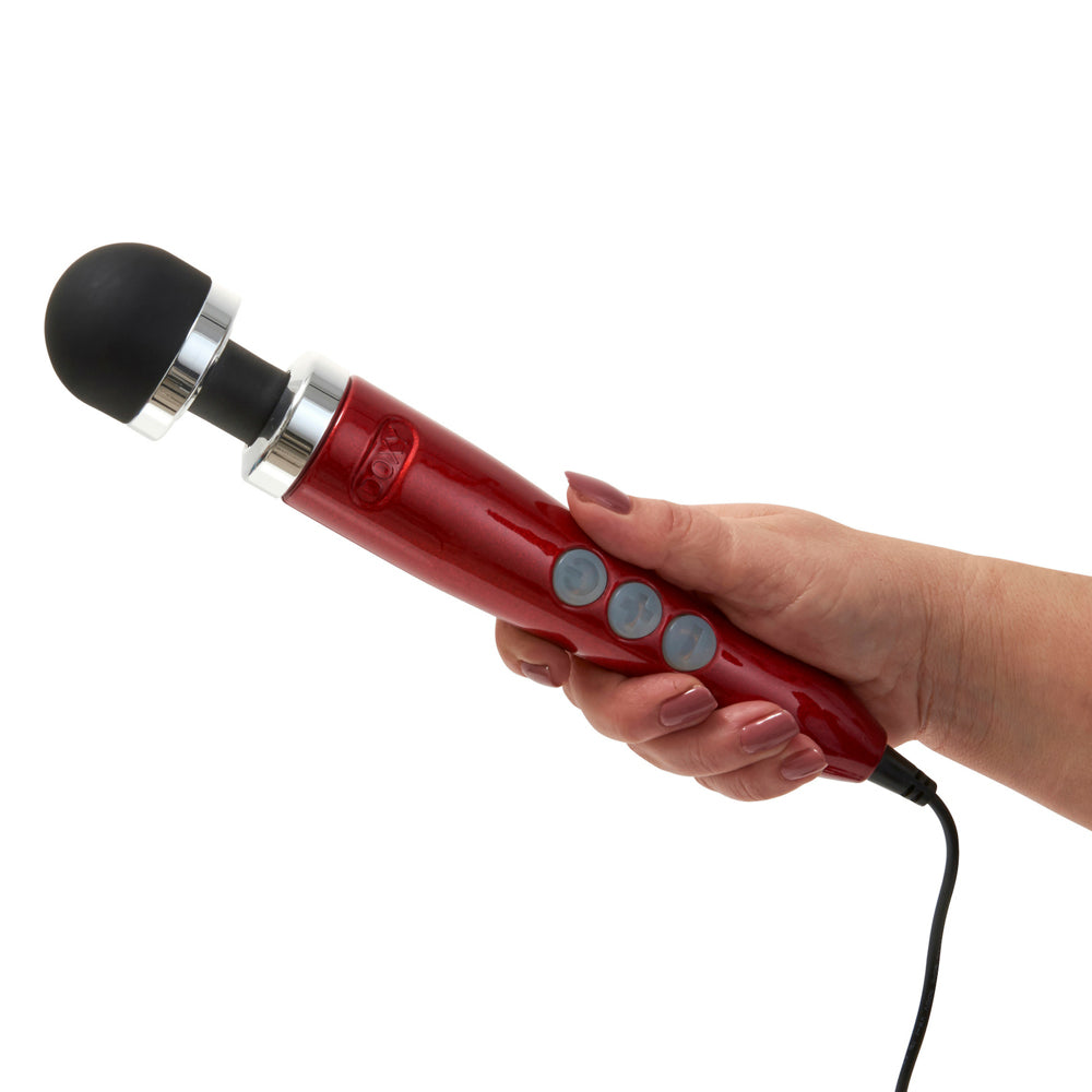 Doxy Die Cast 3 - Lightweight Metal Plug-In Vibrating Massage Wand for Women & Men - Powerful Personal Massager for Muscle Relaxation, Intimate Pleasure & Stress Relief - Home & Spa Use