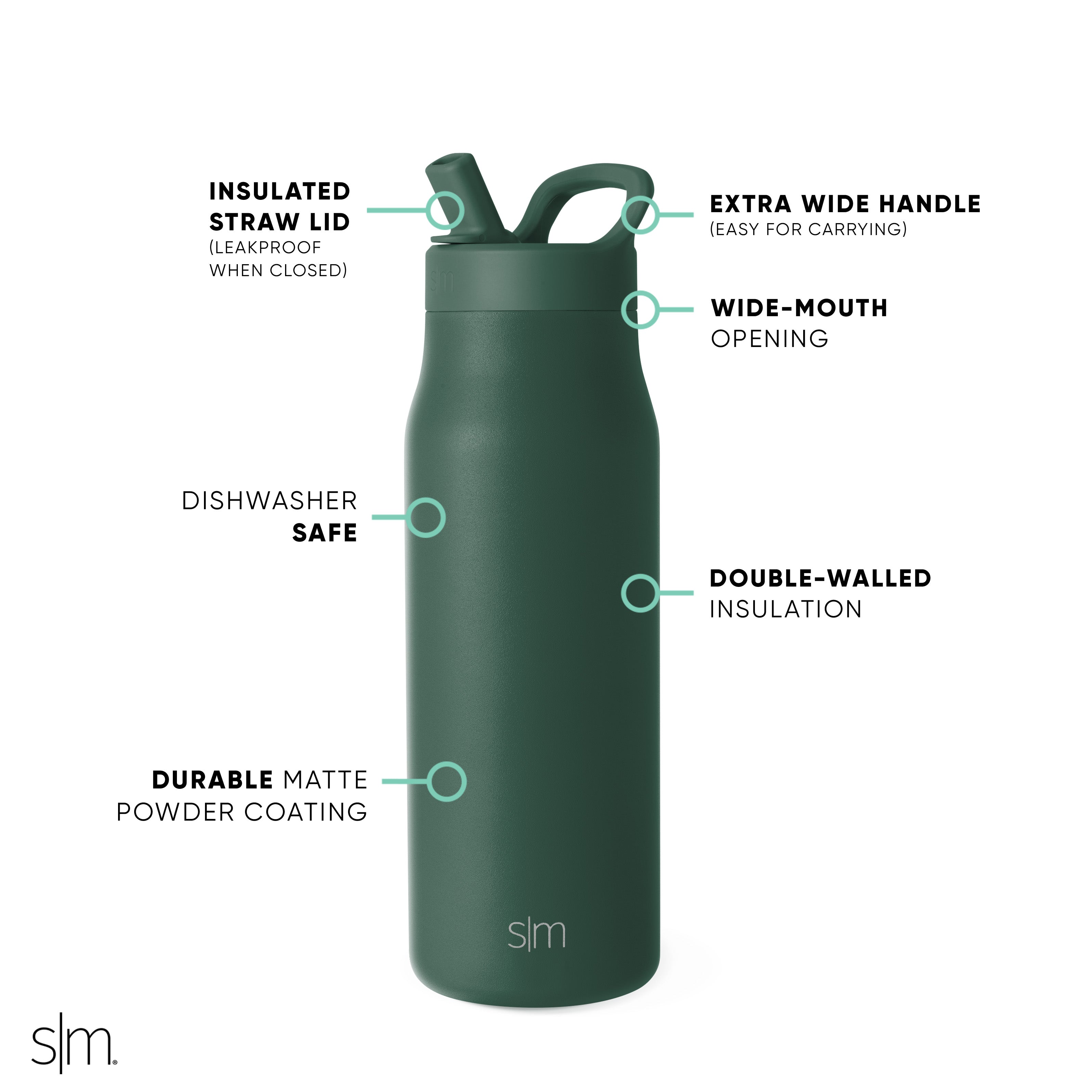 Stainless Steel Tumbler with Manual Straw Lid - 20oz Insulated Travel Mug for Hot & Cold Drinks - Perfect for Office, Gym, and Outdoor Activities