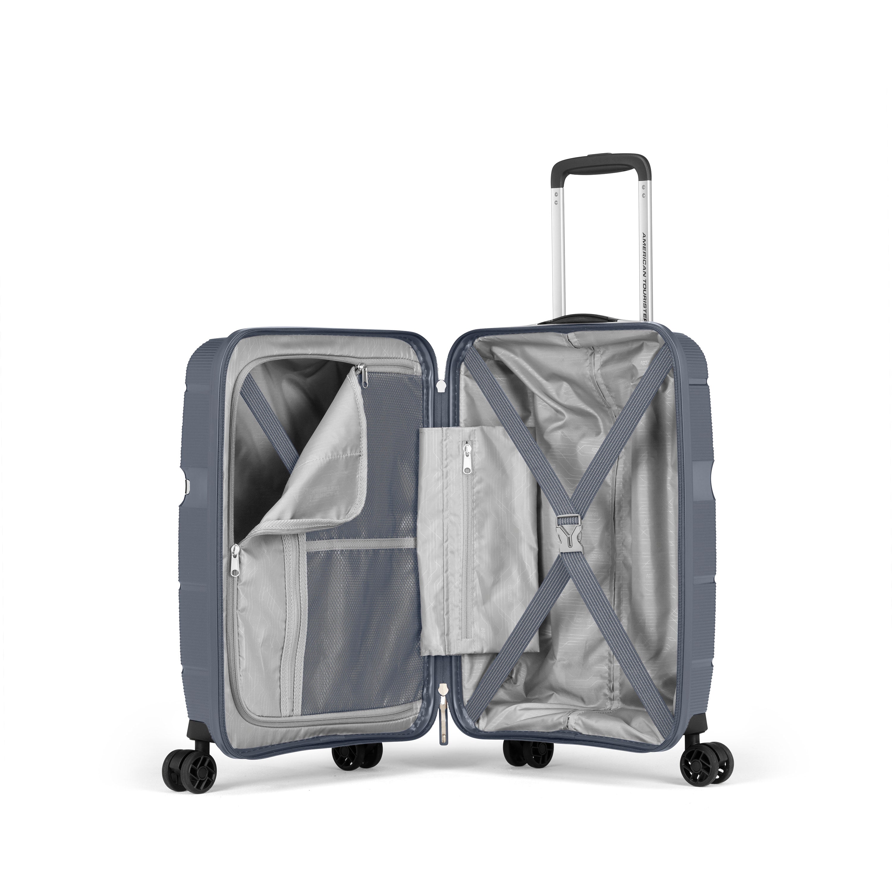 American Tourister Linex Spinner Carry On Luggage - Lightweight Expandable Suitcase for Travel, Business & Weekend Getaways | 20