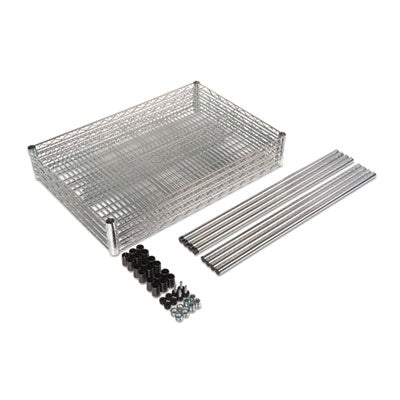 Alera® NSF Certified 4-Tier Industrial Wire Shelving Kit - 36