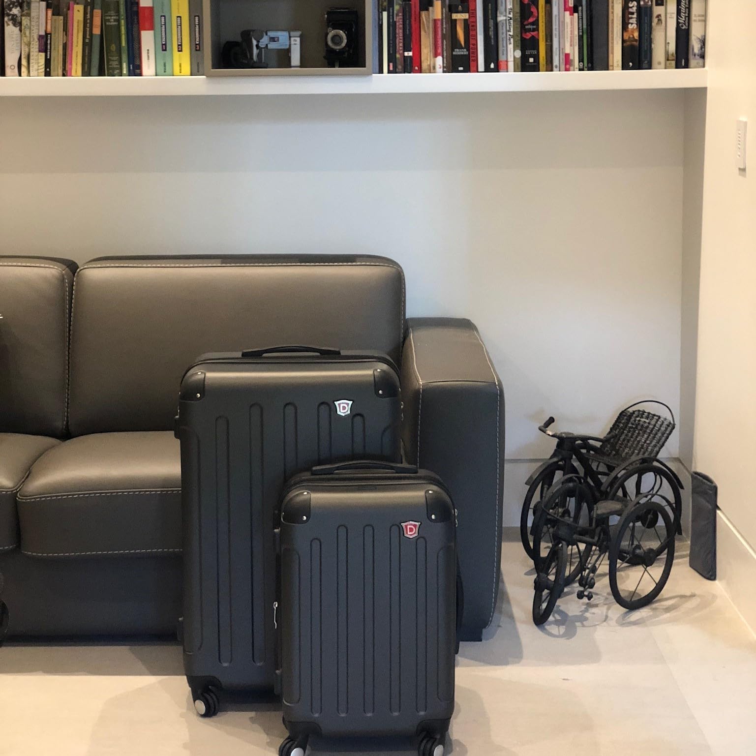 DUKAP INTELY 2-Piece Hardside Luggage Set with 360° Spinner Wheels (20