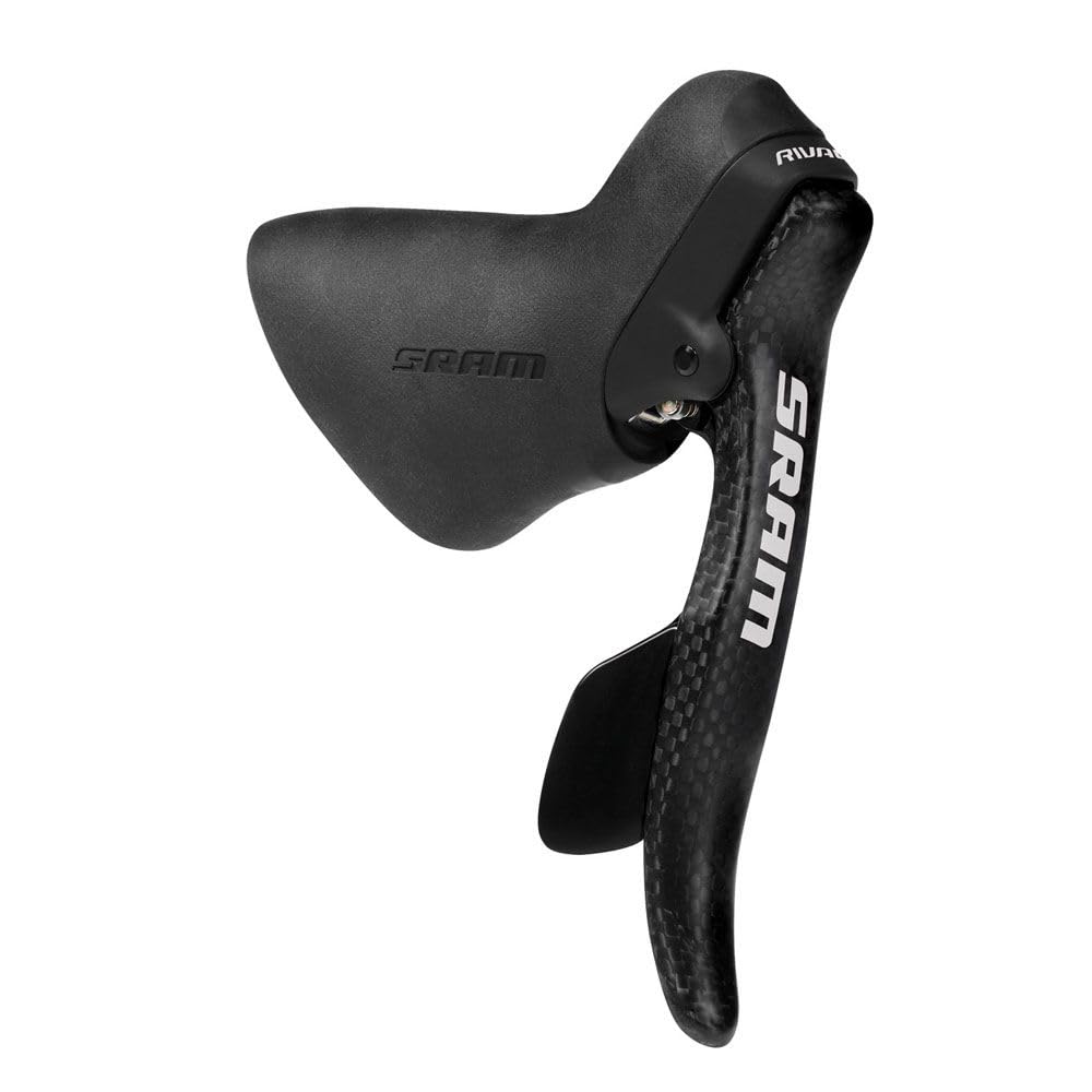SRAM Rival DoubleTap Left Shift/Brake Lever with Carbon Fiber Blade - Lightweight & Durable for Road Bikes, Perfect for Competitive Cycling & Performance Upgrades