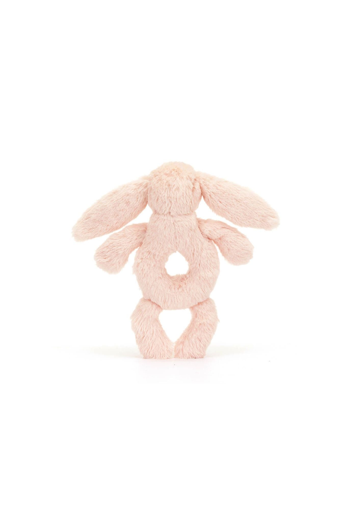 Jellycat Bashful Blush Bunny Ring Rattle - Soft Plush Baby Teether Toy for Newborns & Infants | Perfect for Soothing, Sensory Play & Early Learning Development