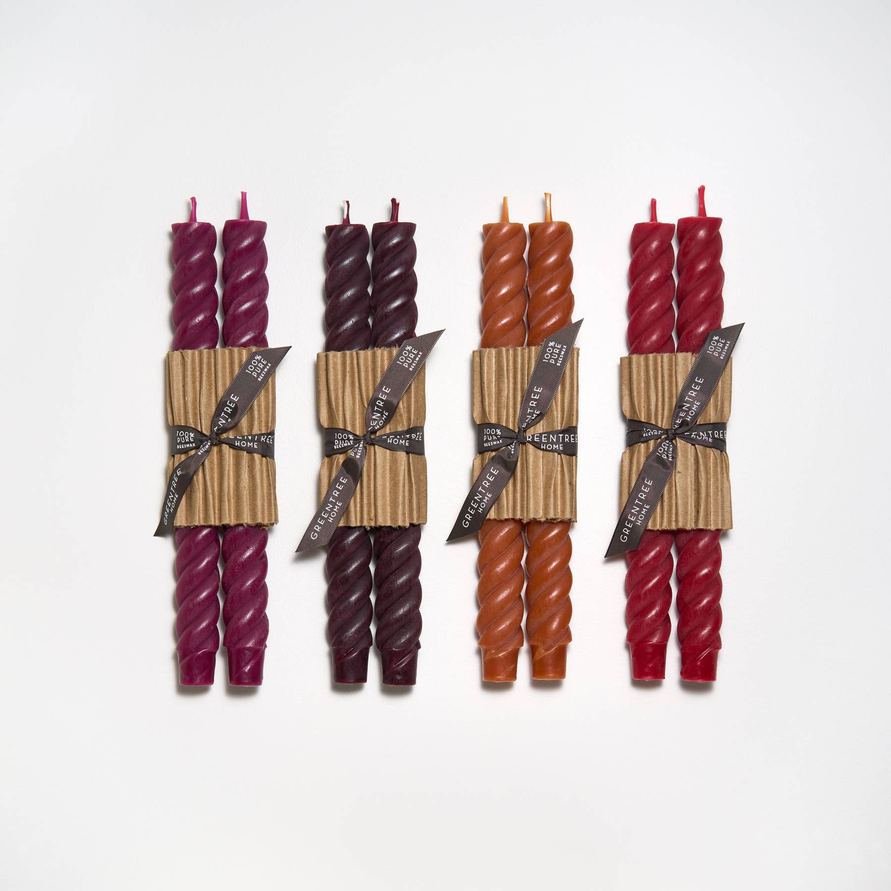 Greentree 10-Pack Natural Rope Taper Candles for Wedding, Dining & Home Decor – Eco-Friendly Dripless Candles for Romantic Ambiance