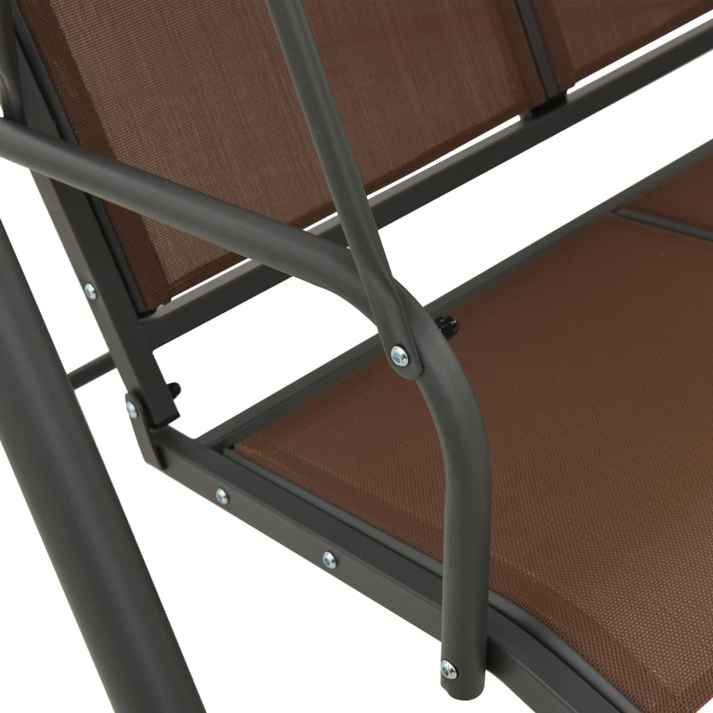 Outdoor Garden Swing Bench with Canopy - Weather-Resistant Patio Furniture for Backyard, Porch or Deck - Perfect for Relaxing, Reading & Coffee Time