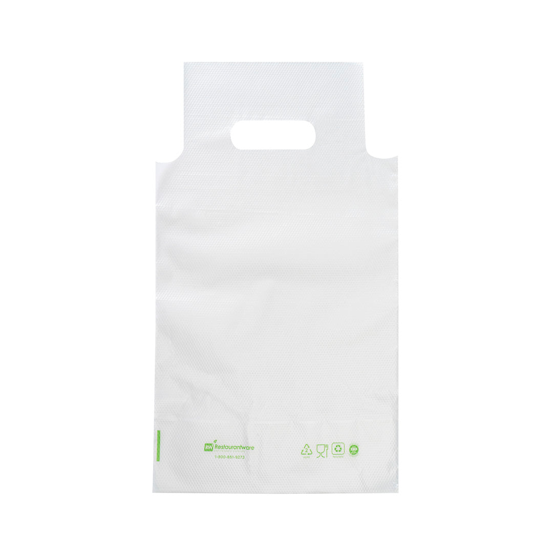 Clear Plastic Drink Carrier Bag - Holds 1 Cup (6.25