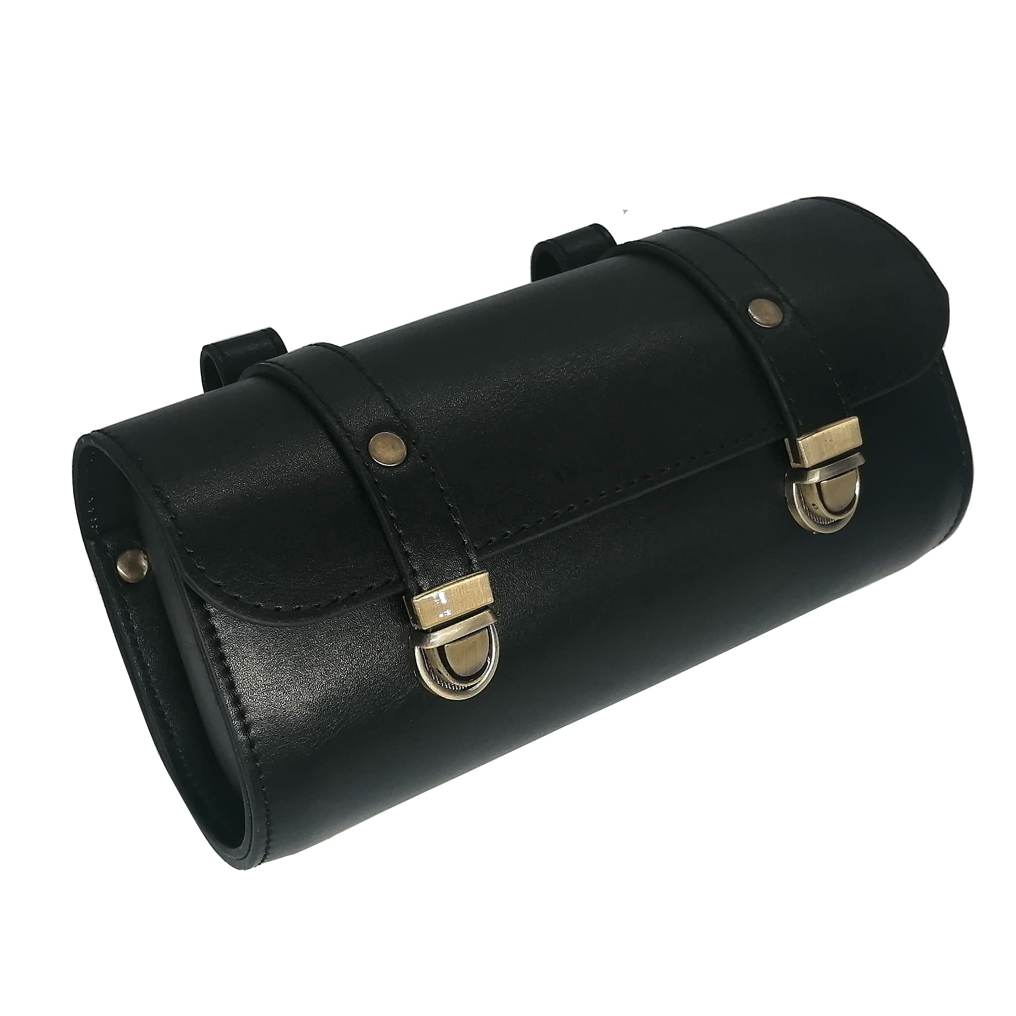 Vintage Leather Bike Handlebar Bag & Under Seat Pouch – Waterproof Cycling Storage for Phone, Keys, Tools – Perfect for Mountain, Road & Commuter Bikes | Durable MTB Accessories for Urban & Outdoor Riding