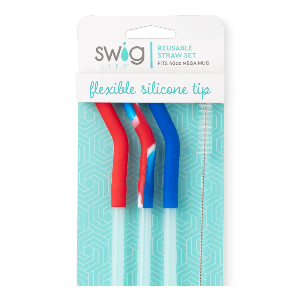 Eco-Friendly Reusable Stainless Steel Straw Set with Mega Mugs - Perfect for Smoothies, Iced Coffee & Outdoor Picnics | BPA-Free, Dishwasher Safe Drinking Accessories