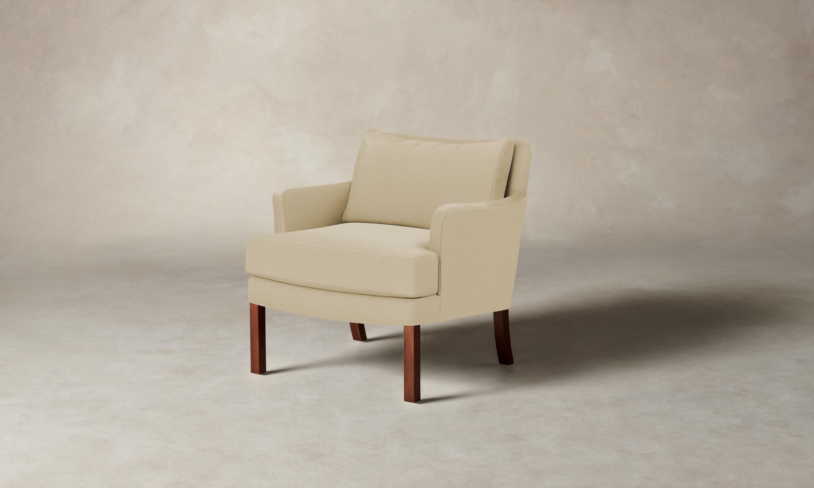 Premium Kaye Chair with Performance Linen Weave - Modern Prairie Style Accent Chair for Living Room, Bedroom, or Office - Comfortable Seating for Home Decor and Relaxation