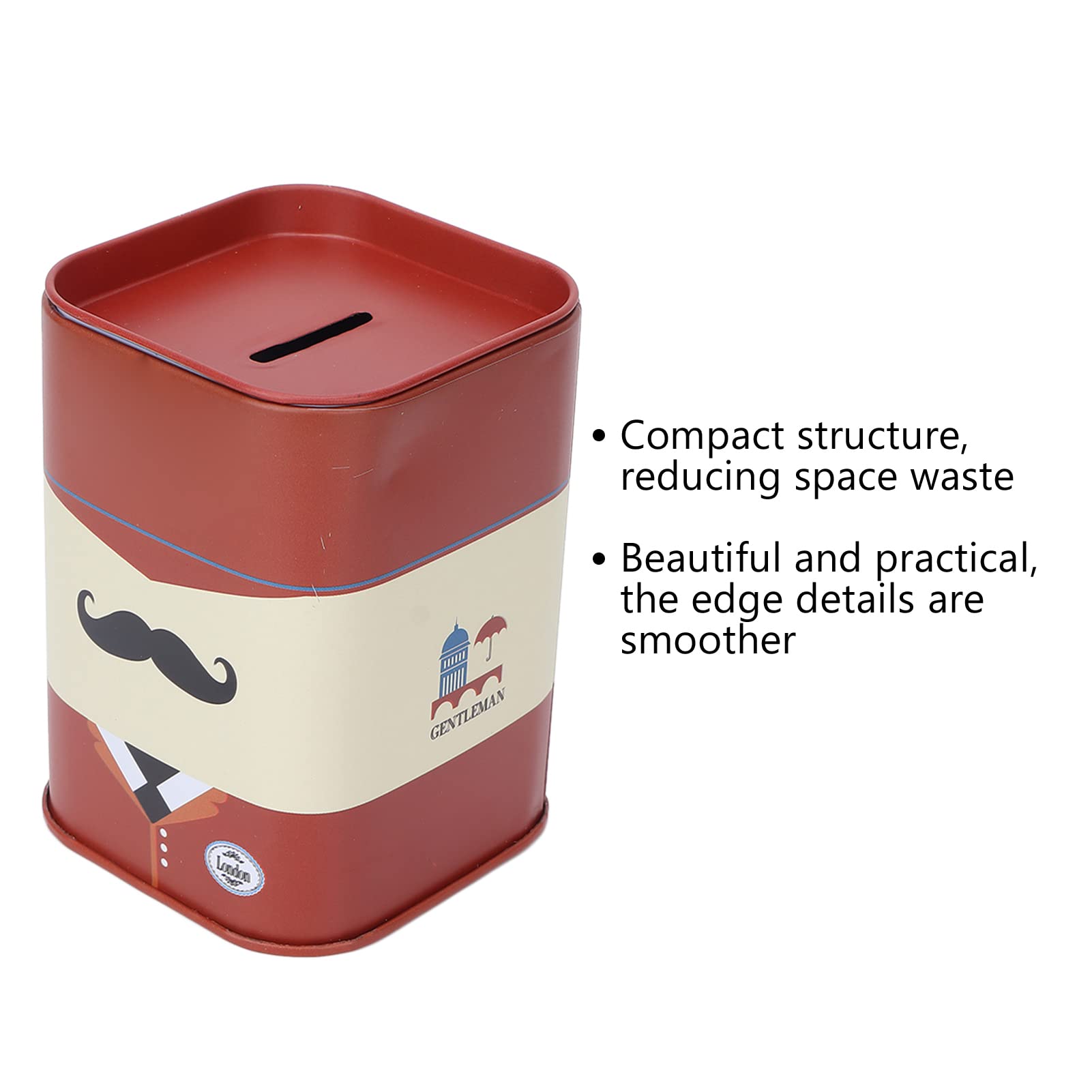 Blade Bank for Safety Razor Storage - Double Safety Blade Disposal Case with Secure Lid | Used Razor Blade Container for Barbershops, Home Shaving & Salon Safety (Red Beard Design)